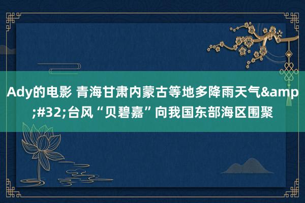 Ady的电影 青海甘肃内蒙古等地多降雨天气&#32;台风“贝碧嘉”向我国东部海区围聚