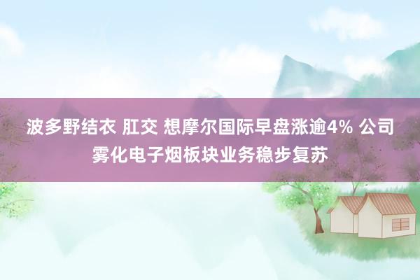 波多野结衣 肛交 想摩尔国际早盘涨逾4% 公司雾化电子烟板块业务稳步复苏