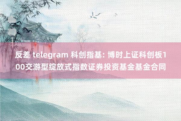 反差 telegram 科创指基: 博时上证科创板100交游型绽放式指数证券投资基金基金合同