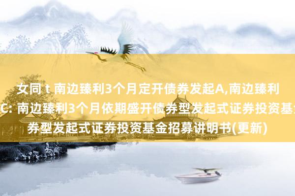 女同 t 南边臻利3个月定开债券发起A，南边臻利3个月定开债券发起C: 南边臻利3个月依期盛开债券型发起式证券投资基金招募讲明书(更新)