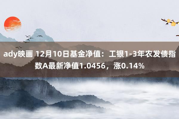 ady映画 12月10日基金净值：工银1-3年农发债指数A最新净值1.0456，涨0.14%