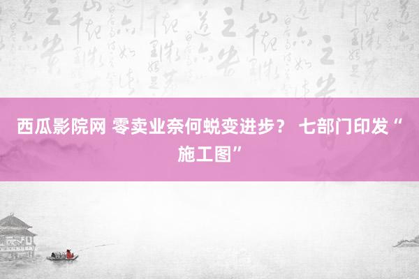 西瓜影院网 零卖业奈何蜕变进步？ 七部门印发“施工图”