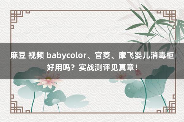 麻豆 视频 babycolor、宫菱、摩飞婴儿消毒柜好用吗？实战测评见真章！