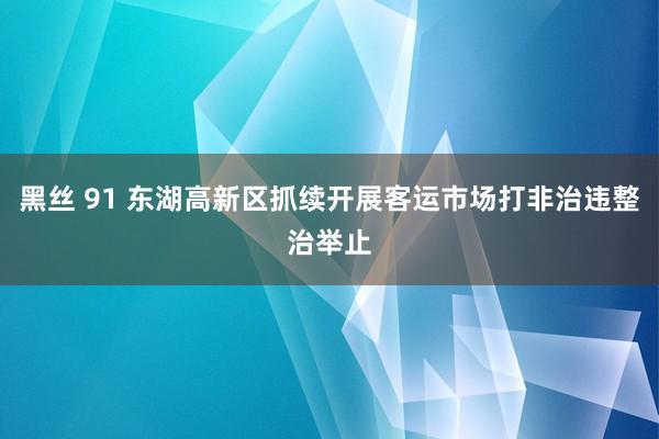 黑丝 91 东湖高新区抓续开展客运市场打非治违整治举止