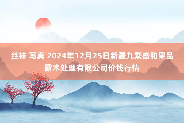 丝袜 写真 2024年12月25日新疆九繁盛和果品霸术处理有限公司价钱行情