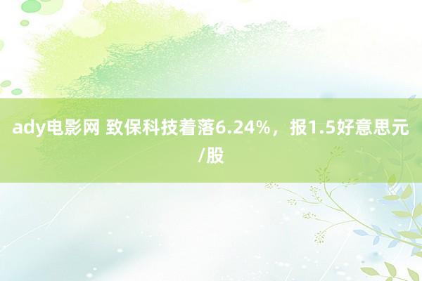 ady电影网 致保科技着落6.24%，报1.5好意思元/股